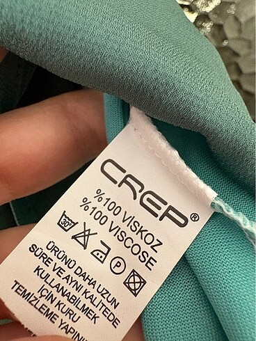 m Beden yeşil Renk Crep etek