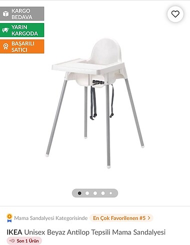 Ikea tepsili mama sandalyesi