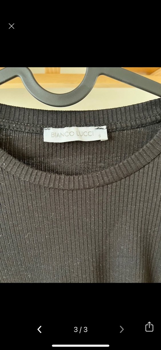 Kadın Siyah Uzun Kollu Basic Bluz - Görsel 3