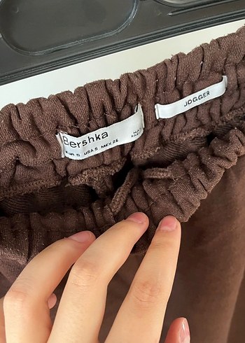 Kadın Kahverengi Süet Salaş Midi Eşofman - Görsel 3