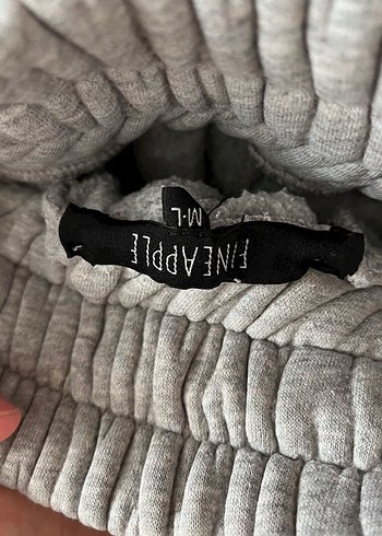 fineapple Gri Pamuklu Rahat Kesim Kadın Eşofman - Görsel 3