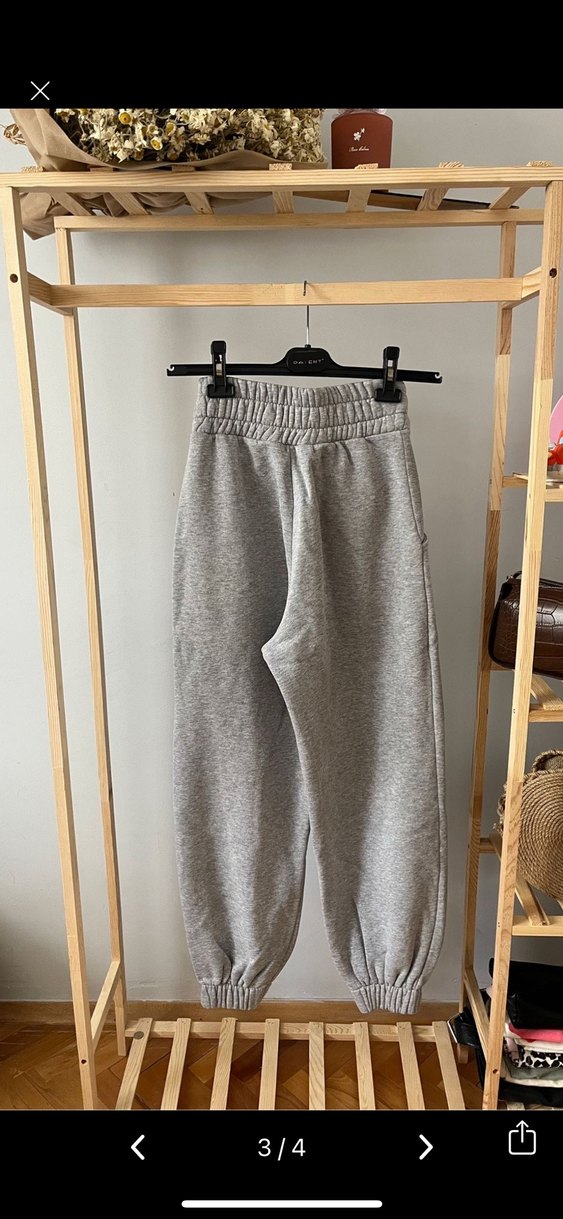 fineapple Gri Pamuklu Rahat Kesim Kadın Eşofman - Görsel 2