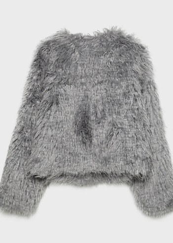 stradi gri suni kürk - Görsel 3