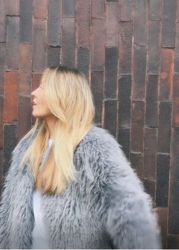 stradi gri suni kürk - Görsel 2