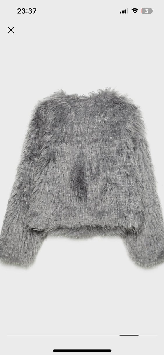 stradi gri suni kürk - Görsel 3