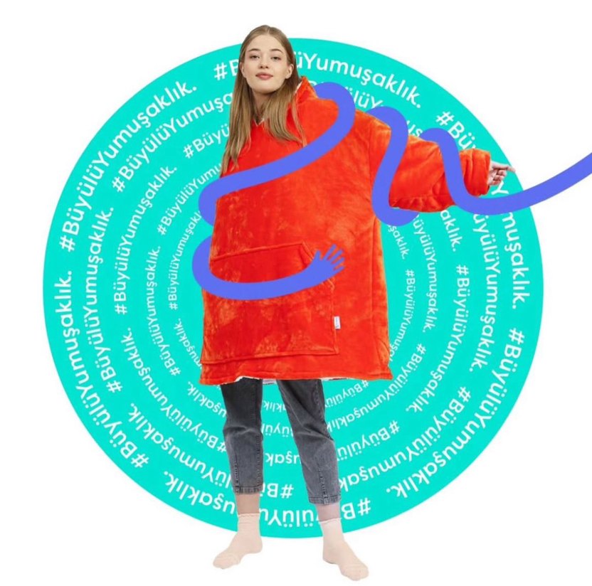 blankie giyilebilir battaniye - Görsel 5