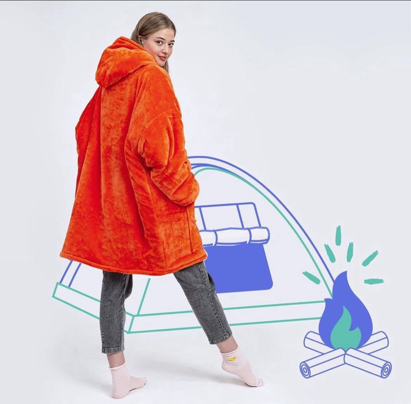 blankie giyilebilir battaniye - Görsel 4