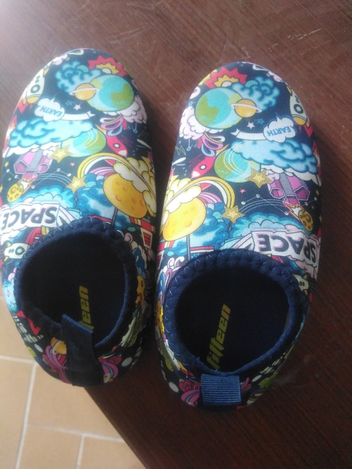 Renkli Pop Kültür Desenli Erkek Su Ayakkabısı - Görsel 3