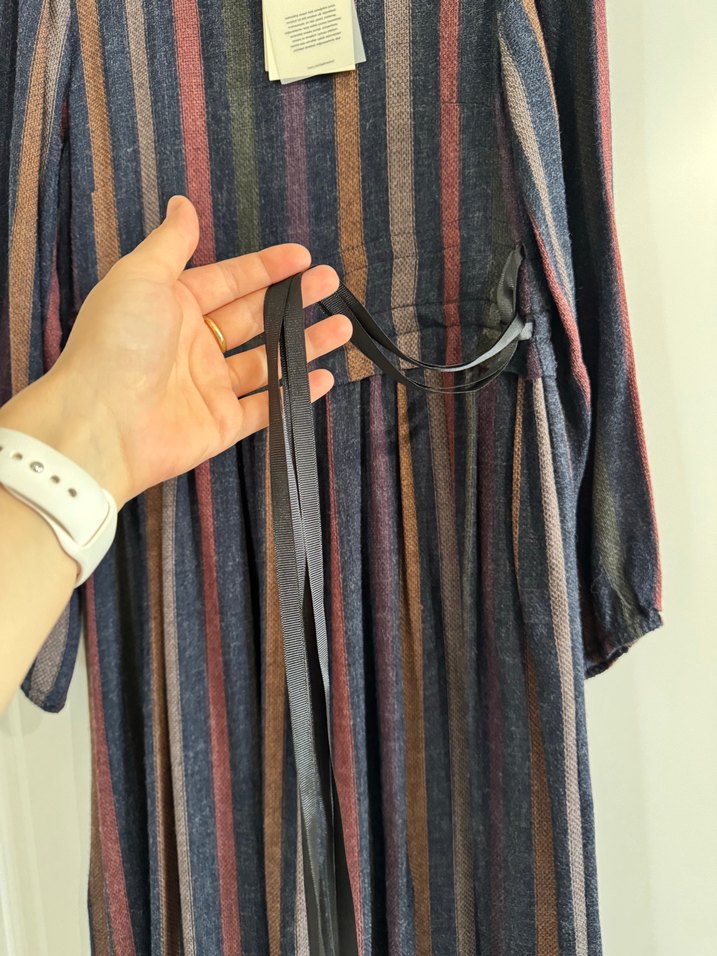 Uzun Kollu, Pilili Bohem Kadın Elbise - Görsel 3