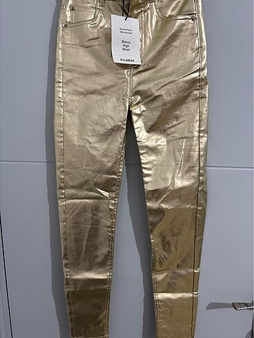 34 Beden altın Renk PULL BEAR PANTOLON