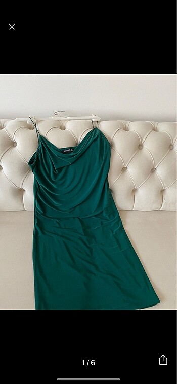 Yeşil ambar elbise