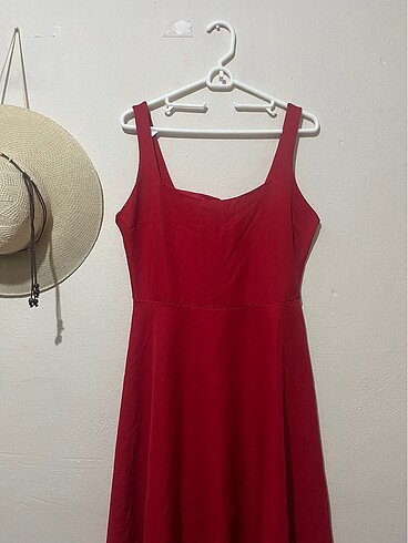 Kırmızı abiye elbise - Görsel 7