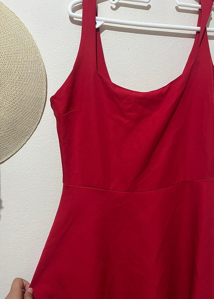 Kırmızı abiye elbise - Görsel 3