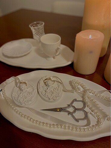 Beton nişan tepsisi seti - Görsel 2