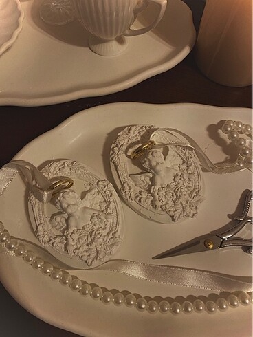 Beton nişan tepsisi seti - Görsel 4