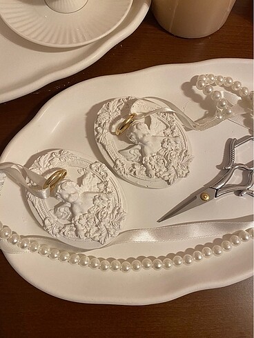 Beton nişan tepsisi seti - Görsel 3