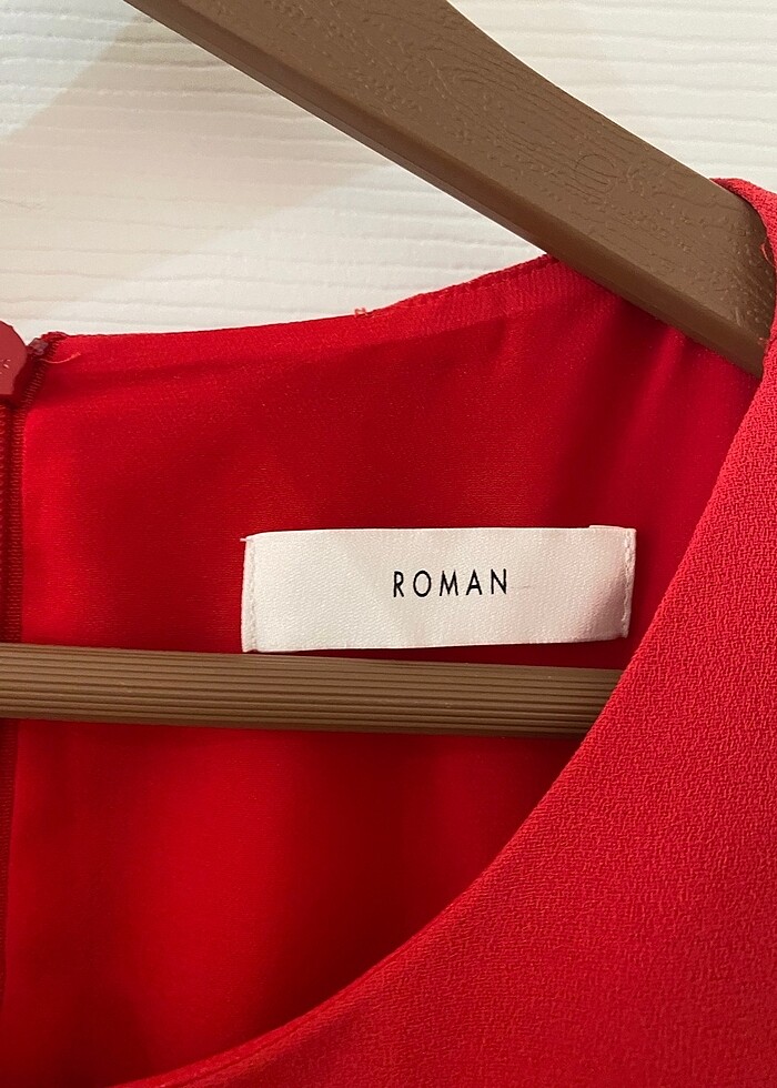 Roman marka kırmızı elbise - Görsel 2