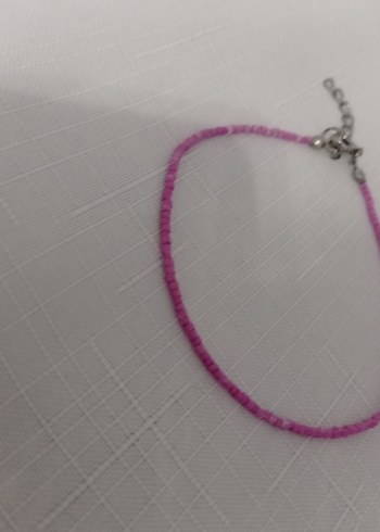 Accessorize Pembe Boncuklu Minimalist Kadın halhal