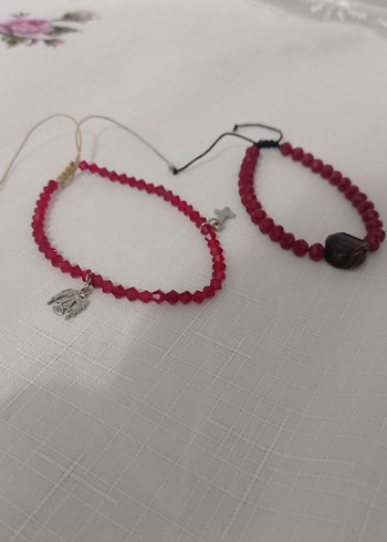 Bordo Boncuklu Bohem Kadın Bileklik