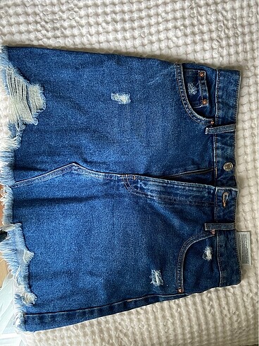 m Beden lacivert Renk Bershka Denim Etek