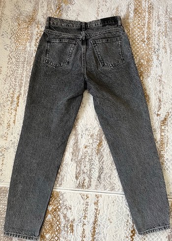 36 Beden Gri Regular Fit Kadın Denim Pantolon
