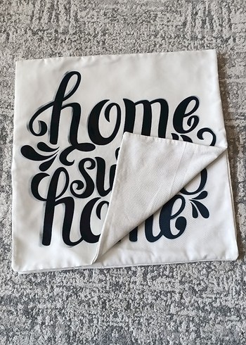 Beyaz siyah dijital Baskılı Dekoratif Kırlent Kılıfı 2li - Görsel 2