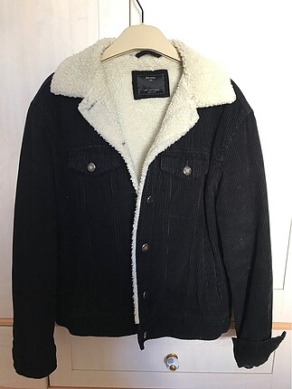 Bershka Kadın Peluş Kürklü Ceket