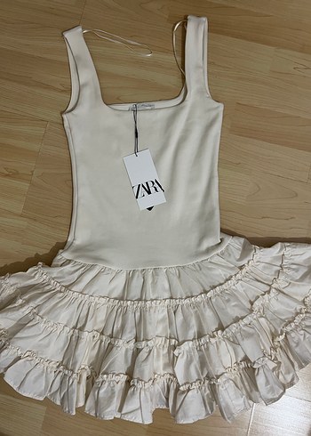 Pamuklu Mini Elbise - Görsel 7