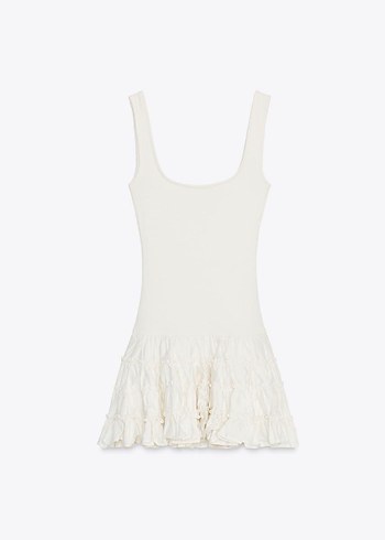 Pamuklu Mini Elbise - Görsel 6