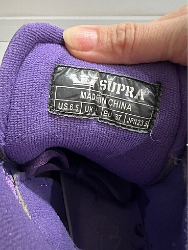 37 Beden mor Renk SUPRA SPOR AYAKKABI