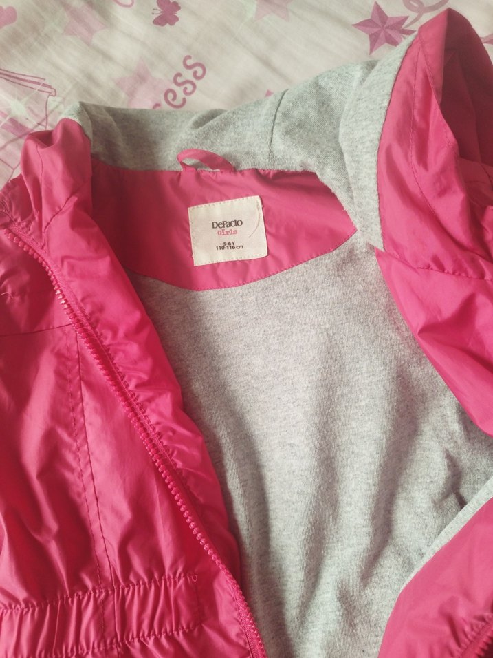 Kız Çocuk Pembe Fermuarlı Ceket - Görsel 2