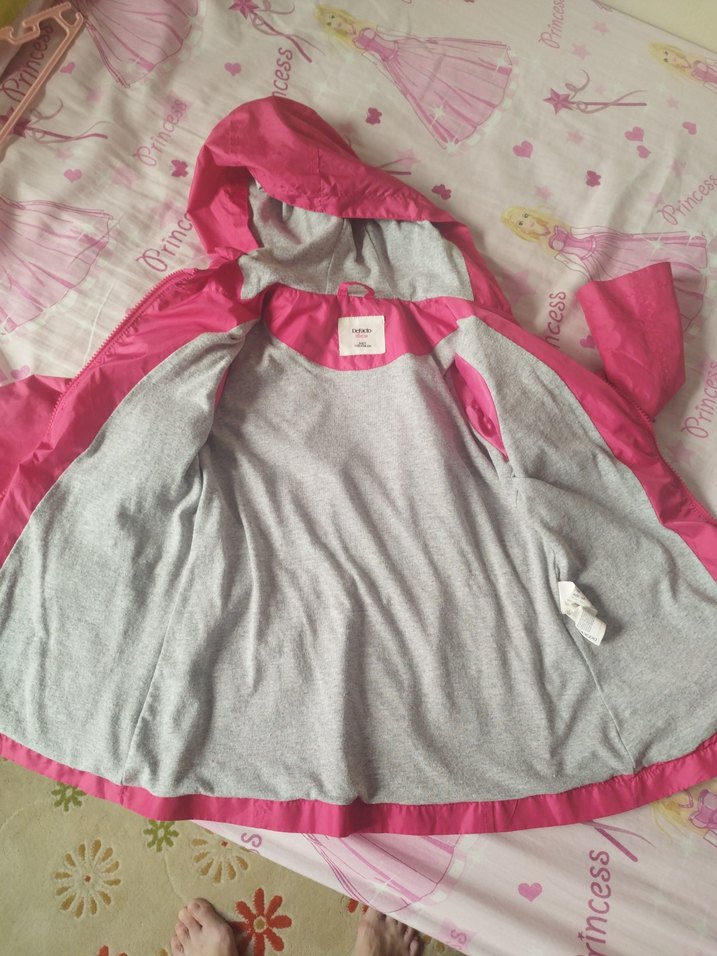 Kız Çocuk Pembe Fermuarlı Ceket - Görsel 4