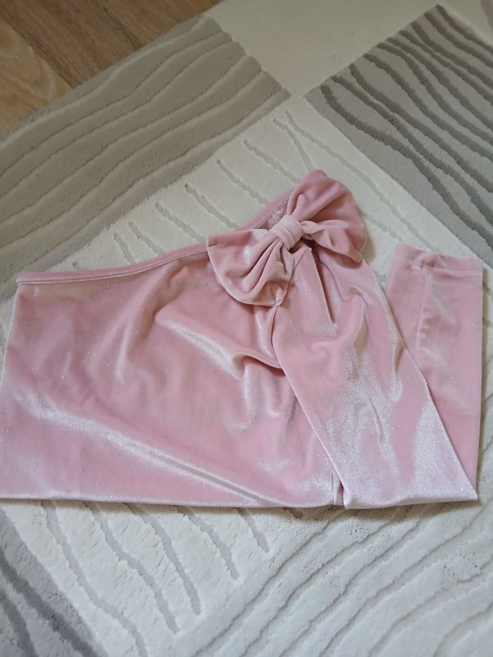 Pudra Pembe Tek Omuz Drapeli Kız çocuk - Görsel 3