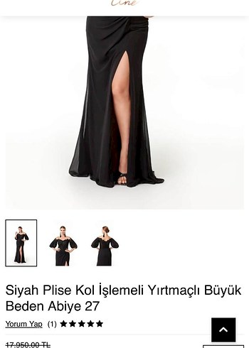 Uzun Siyah Drapeli Abiye Elbise - Görsel 5