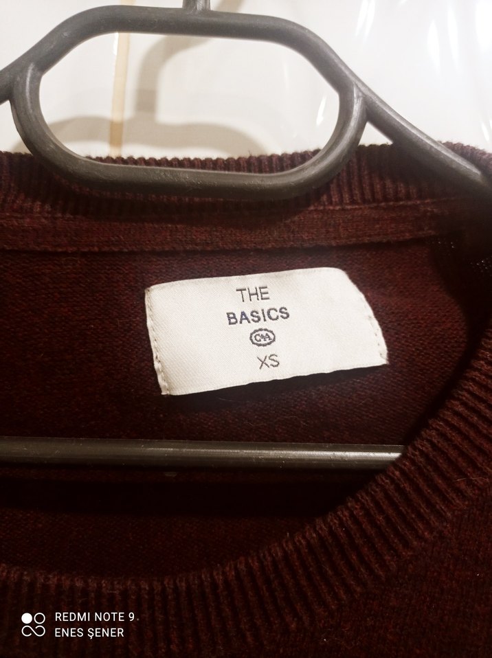 Bordo Erkek Örgü Yün Kazak - Görsel 2