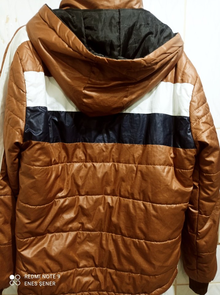 Kahverengi Fermuarlı Erkek Ceket - Görsel 3