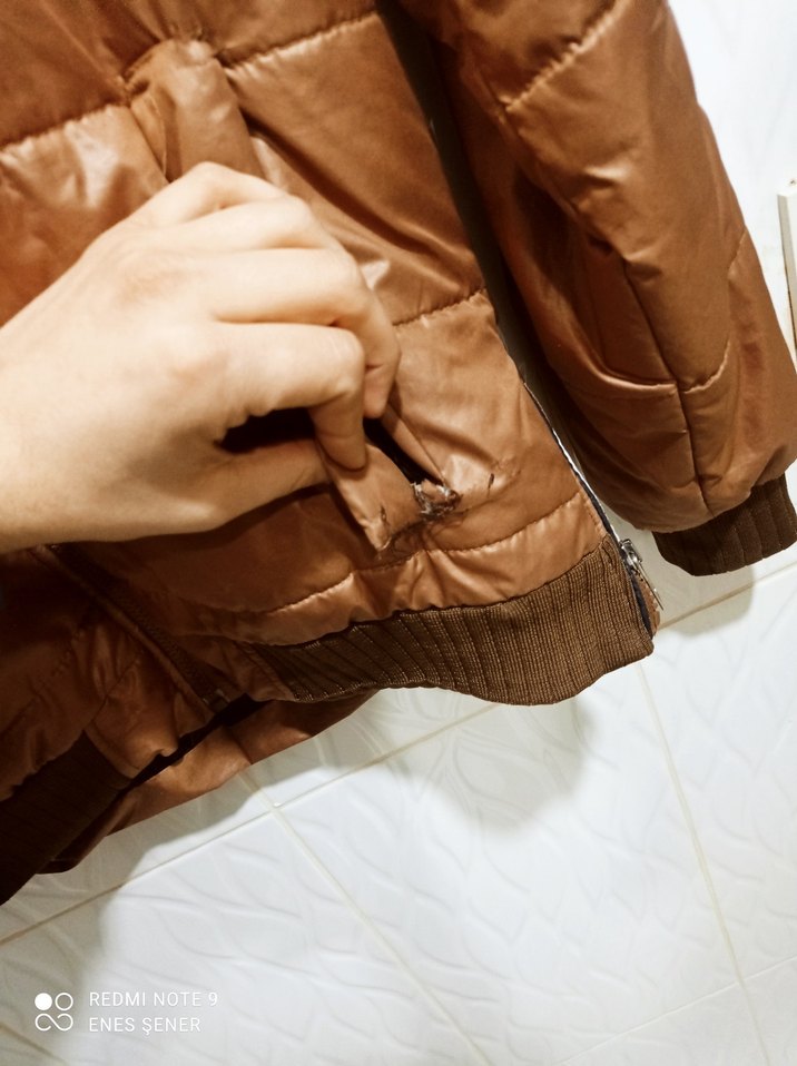 Kahverengi Fermuarlı Erkek Ceket - Görsel 4