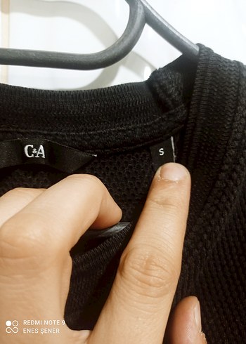 Siyah Kısa Kollu Erkek Keten Tişört - Görsel 2