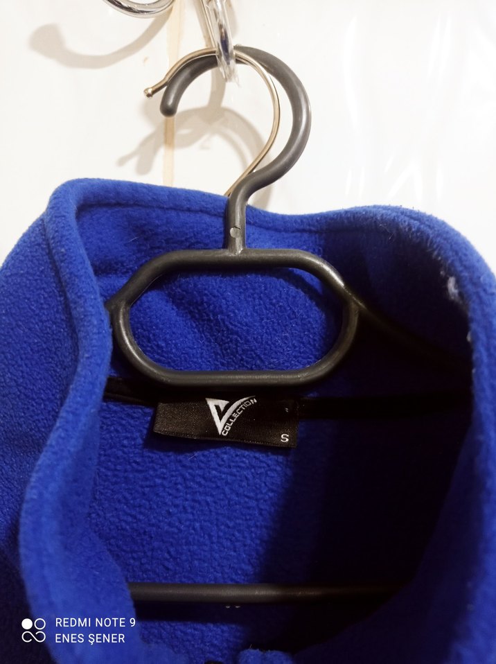 Erkek Mavi Fermuarlı Yüksek Yakalı Sweatshirt - Görsel 2