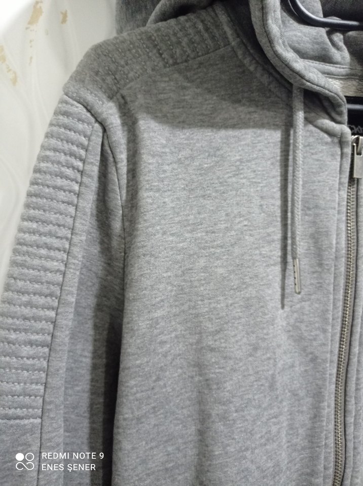 Gri Fermuarlı Erkek Ceket - Görsel 3