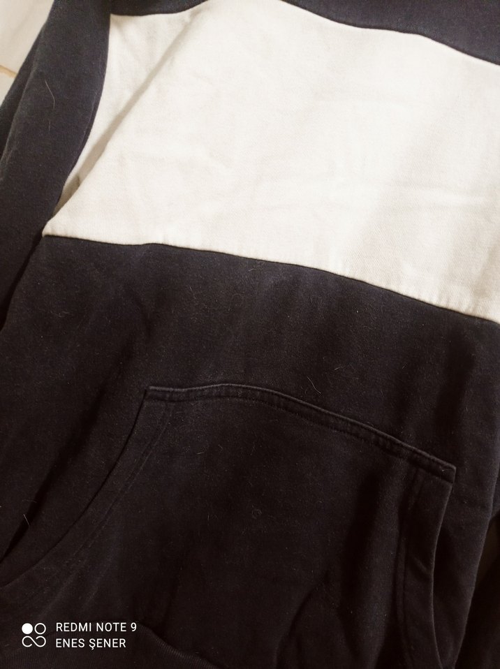 Siyah Erkek Sweatshirt - Görsel 2