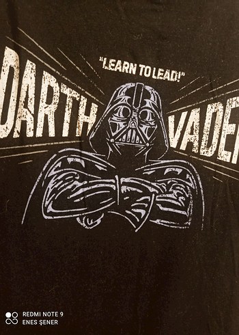 Darht Vader Baskılı Siyah Erkek Tişört - Görsel 2