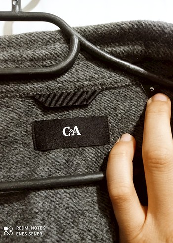 Düğmeli Gri Erkek Boy Yün Ceker - Görsel 2