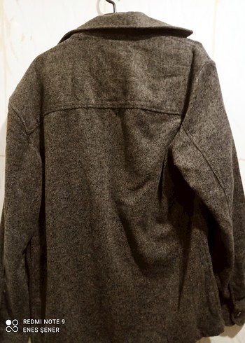 Düğmeli Gri Erkek Boy Yün Ceker - Görsel 3