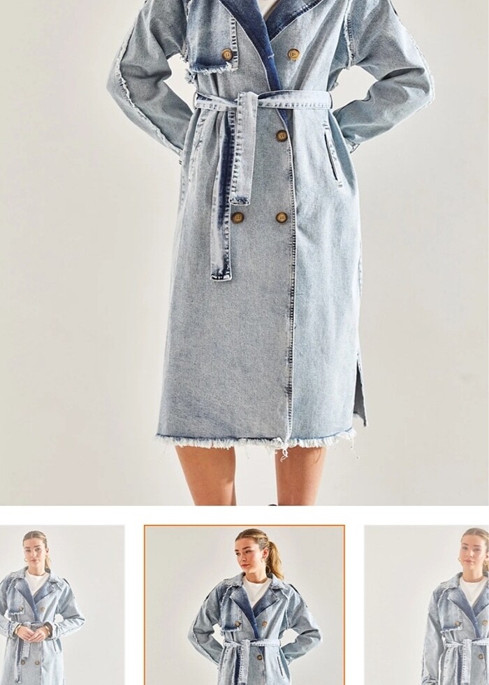 JEAN Trençkot - Görsel 3