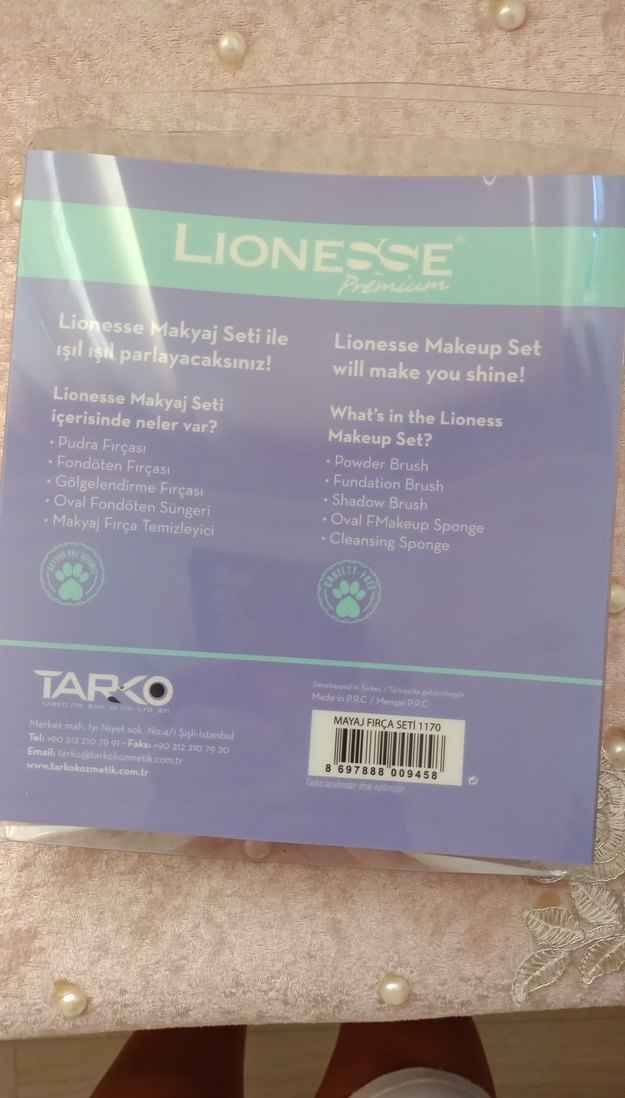 Lionesse Mavi Makyaj Fırçası Seti - Görsel 3