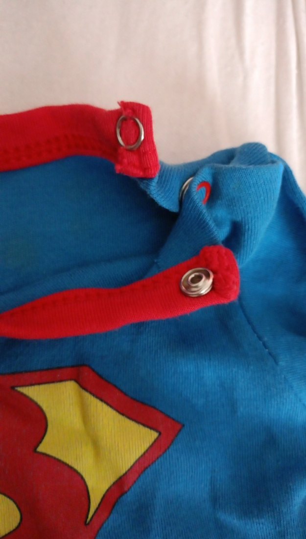 Uzun Kollu, Düğmeli Mavi Bebek Body - Görsel 4