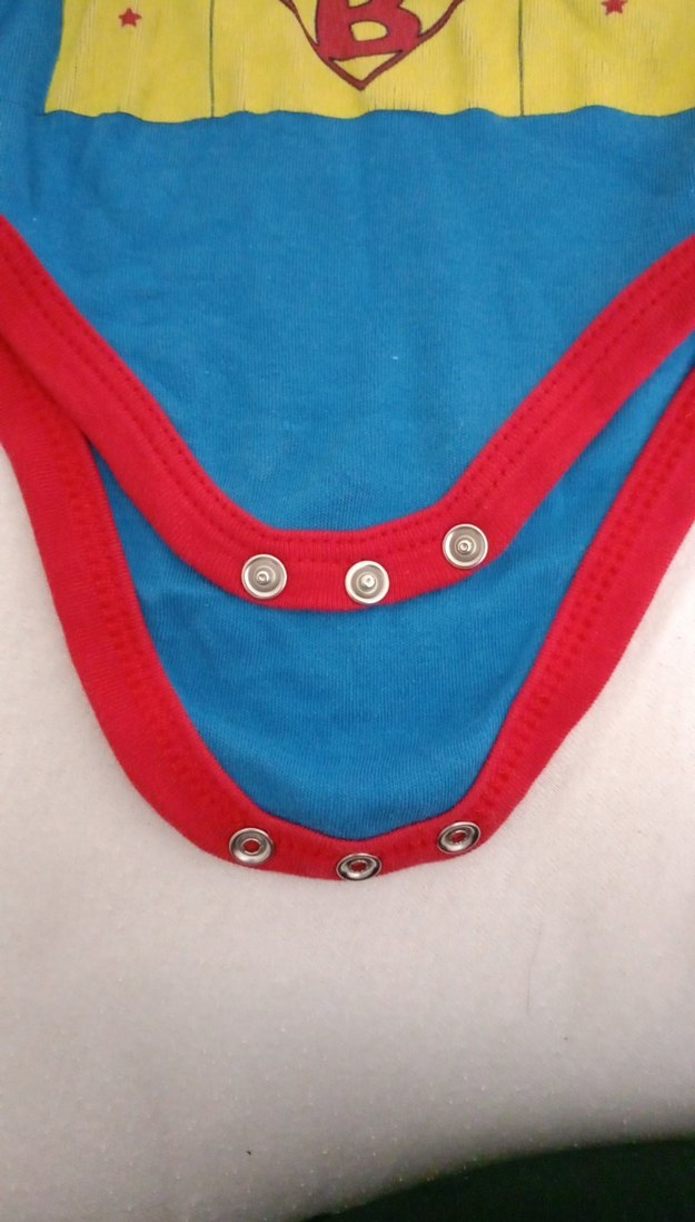 Uzun Kollu, Düğmeli Mavi Bebek Body - Görsel 5