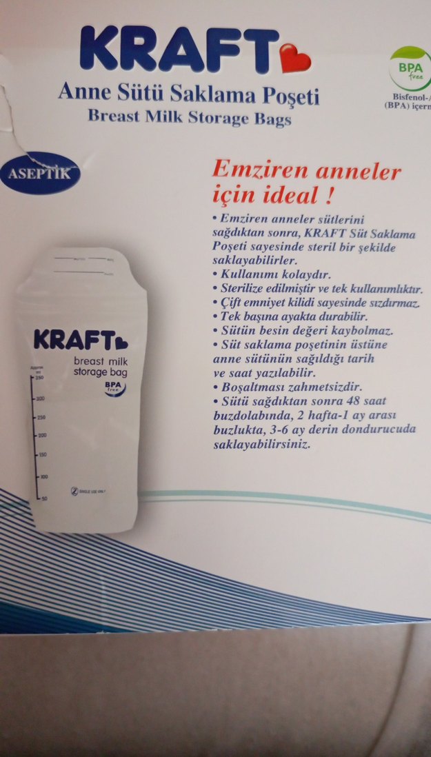 Kraft Anne Sütü Saklama Poşeti 25'li 350 ml - Görsel 4