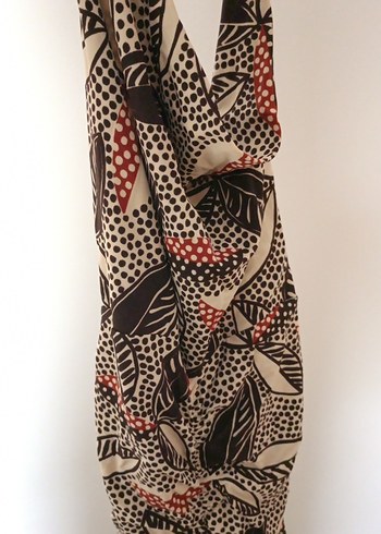 Bohem Tarz Uzun Desenli  elbise - Görsel 8